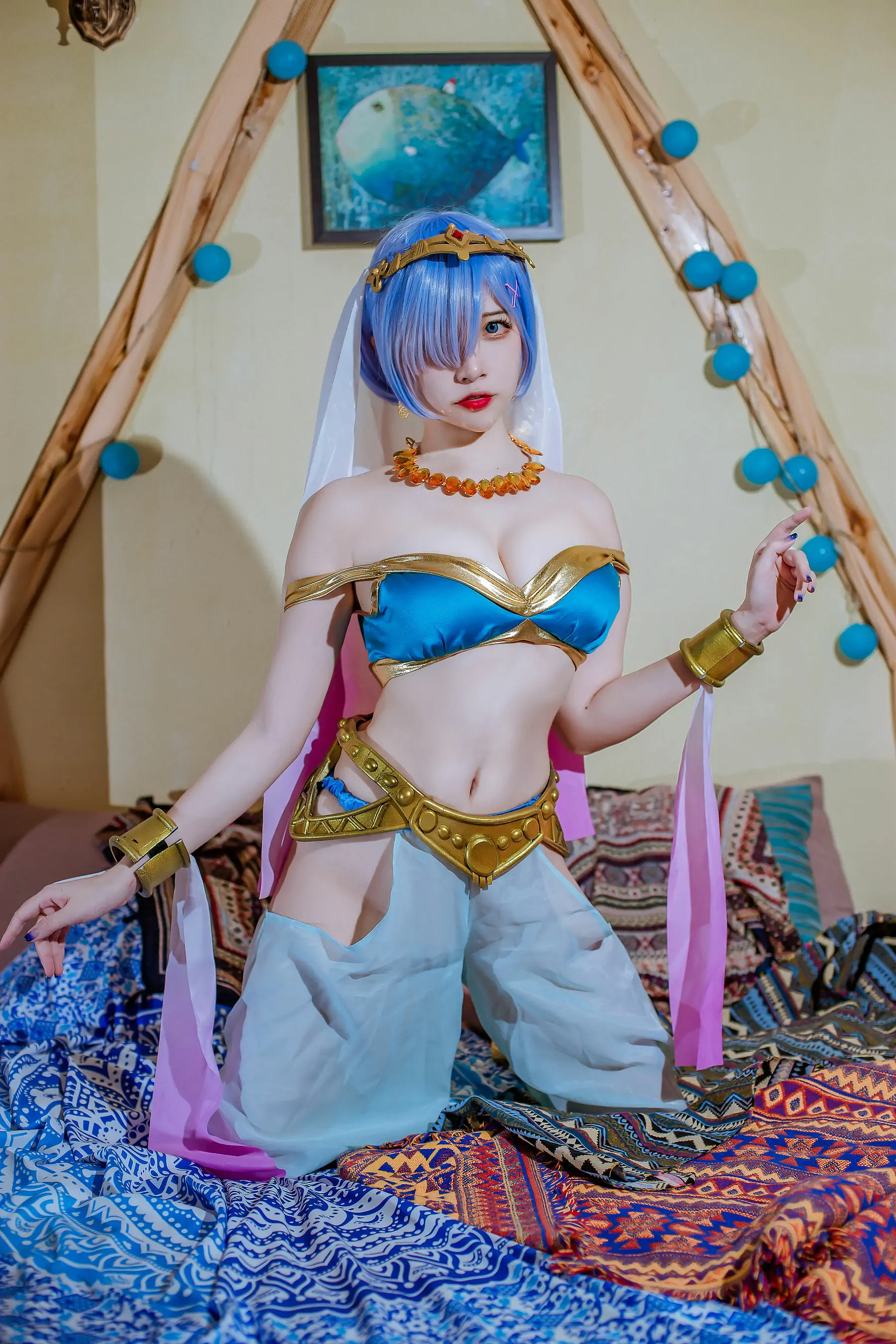 [Cosplay] 人气Coser二佐Nisa - 蕾姆舞娘