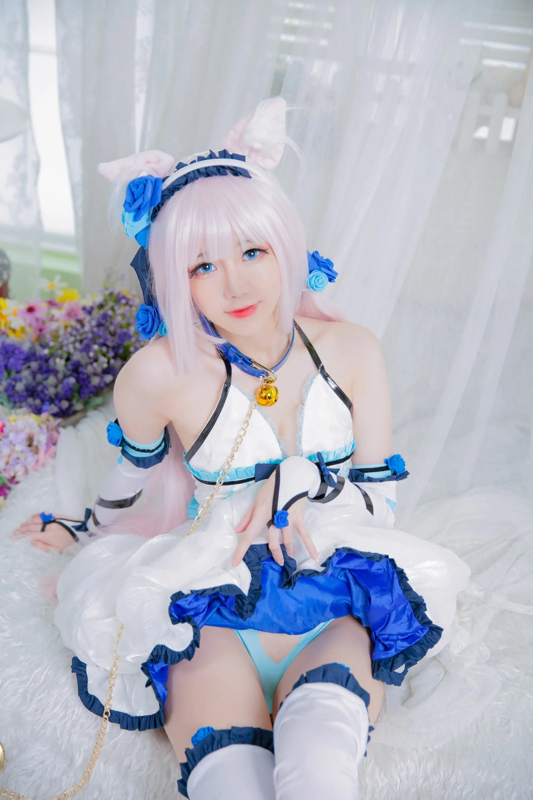 [福利COS] Sally Dorasnow - Nekopara Vanilla Lingerie