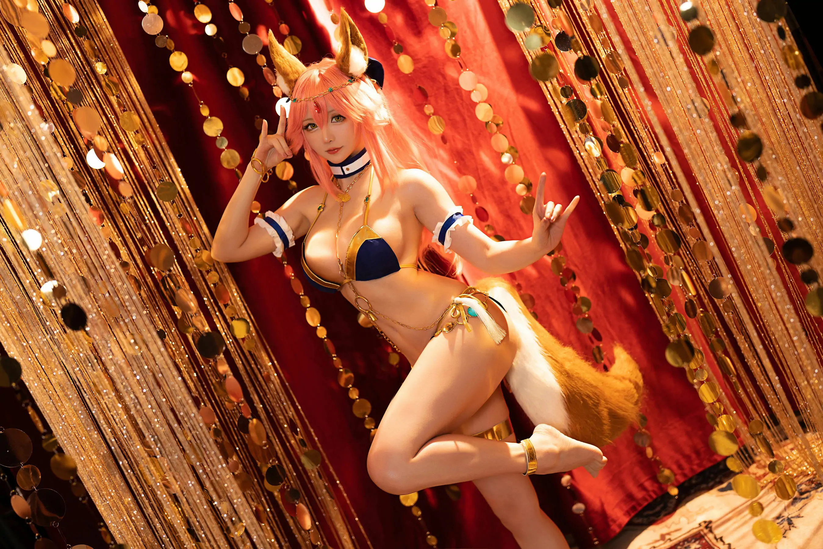 [网红COSER] Coser小姐姐星之迟迟 - 玉藻前舞娘