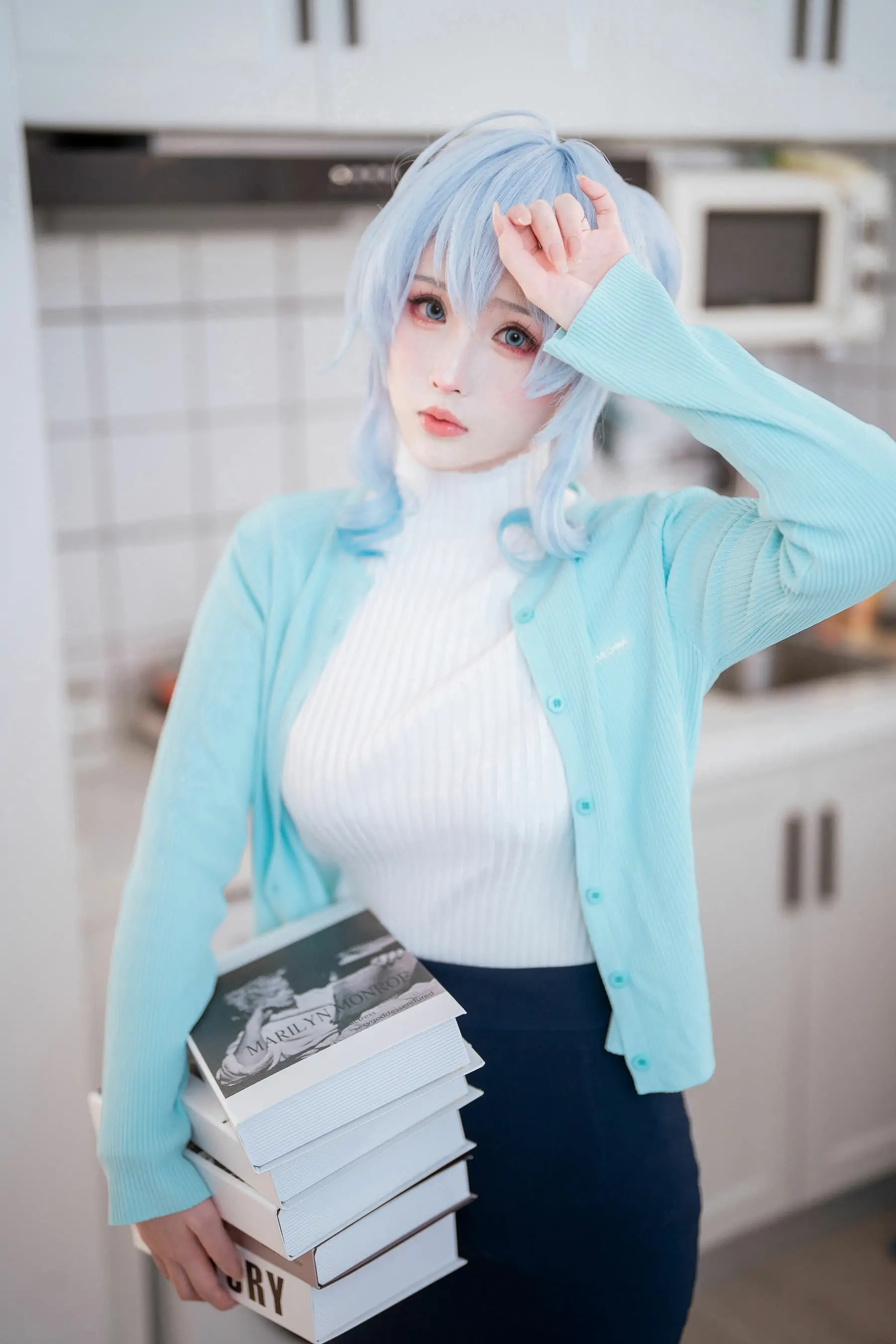 [福利COS] COS福利rioko凉凉子(肉扣热热子) - 雪女