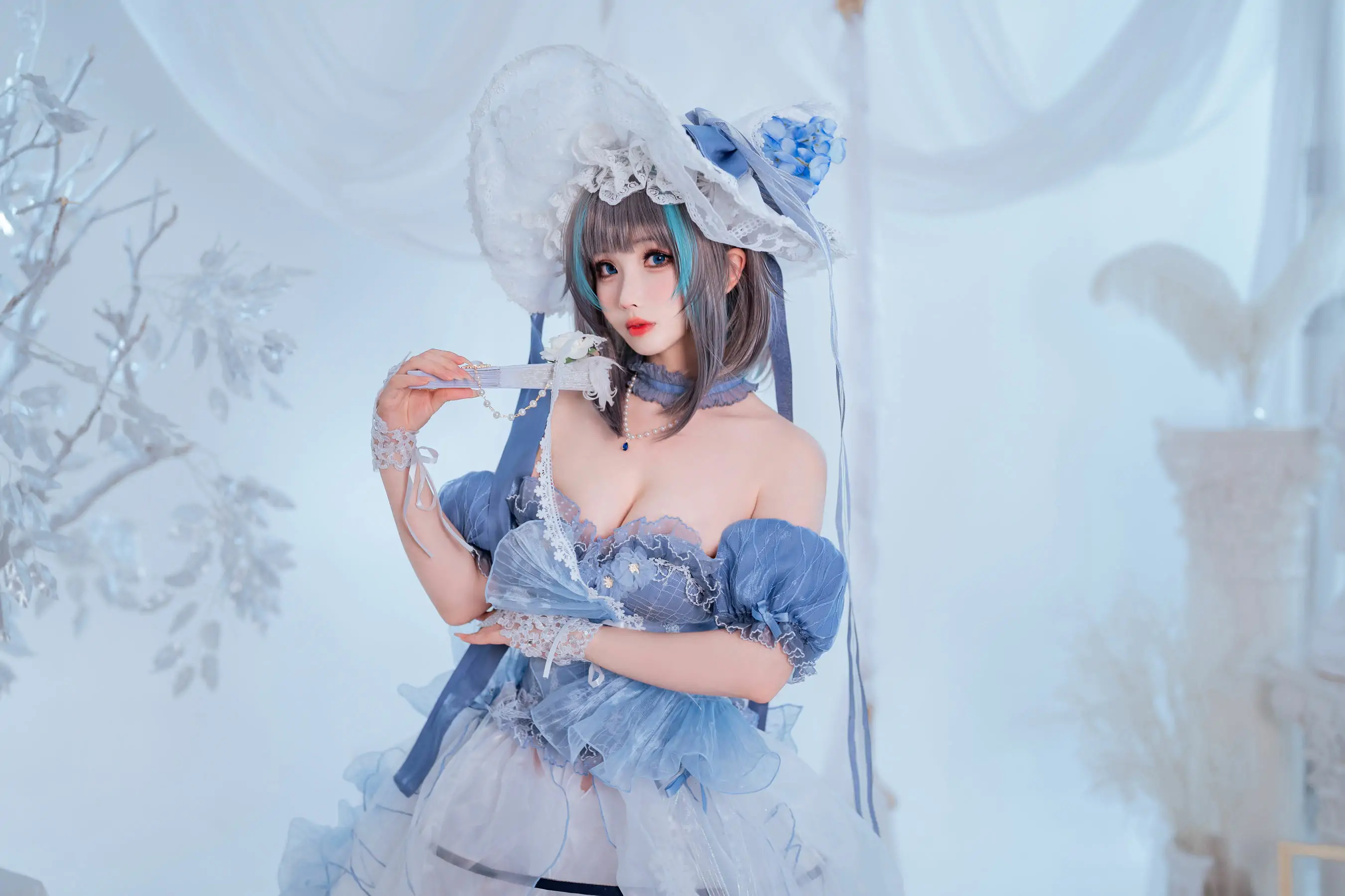 [福利COS] COS福利rioko凉凉子(肉扣热热子) - 柴郡冰雪公主