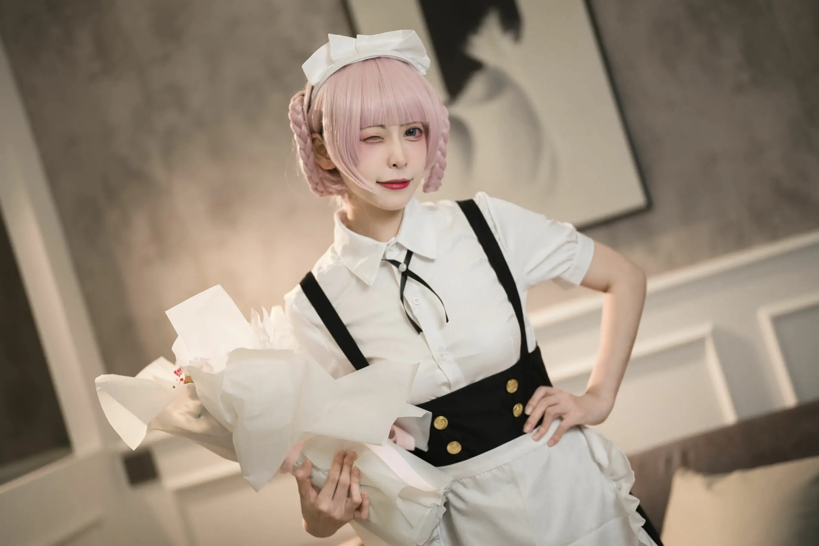 [福利COS] 樱岛嗷 - 七草荠原皮 女仆