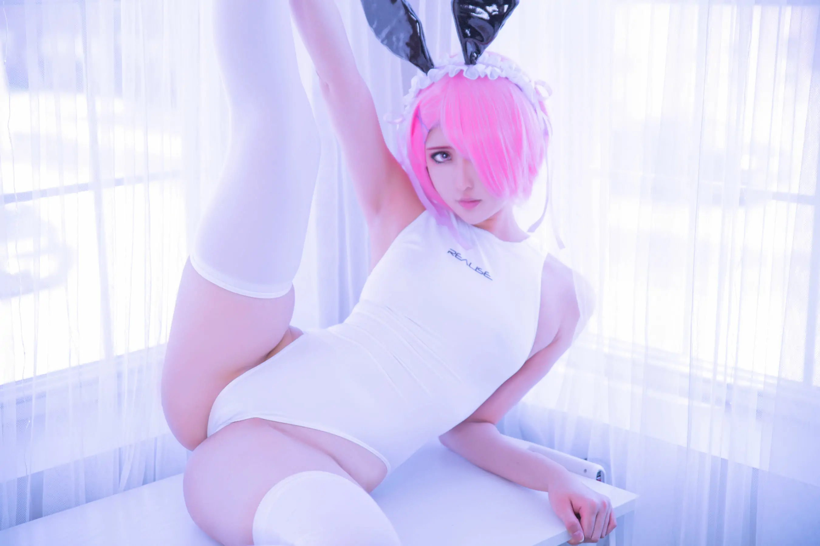 [福利COS] MisswarmJ - Ram Swimming Suit Outfit