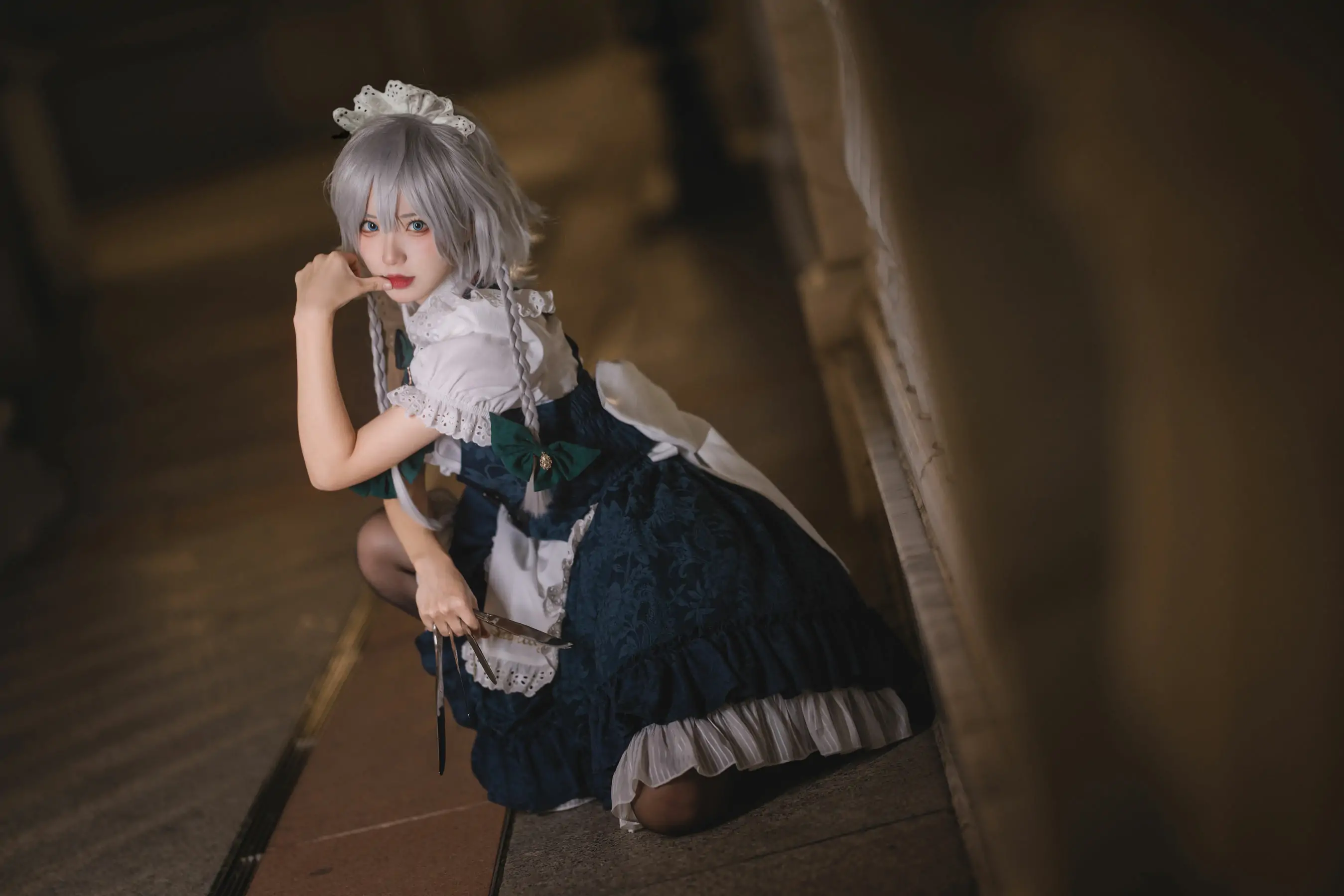 [福利COS] 花柒Hana - 星雨咲夜女仆