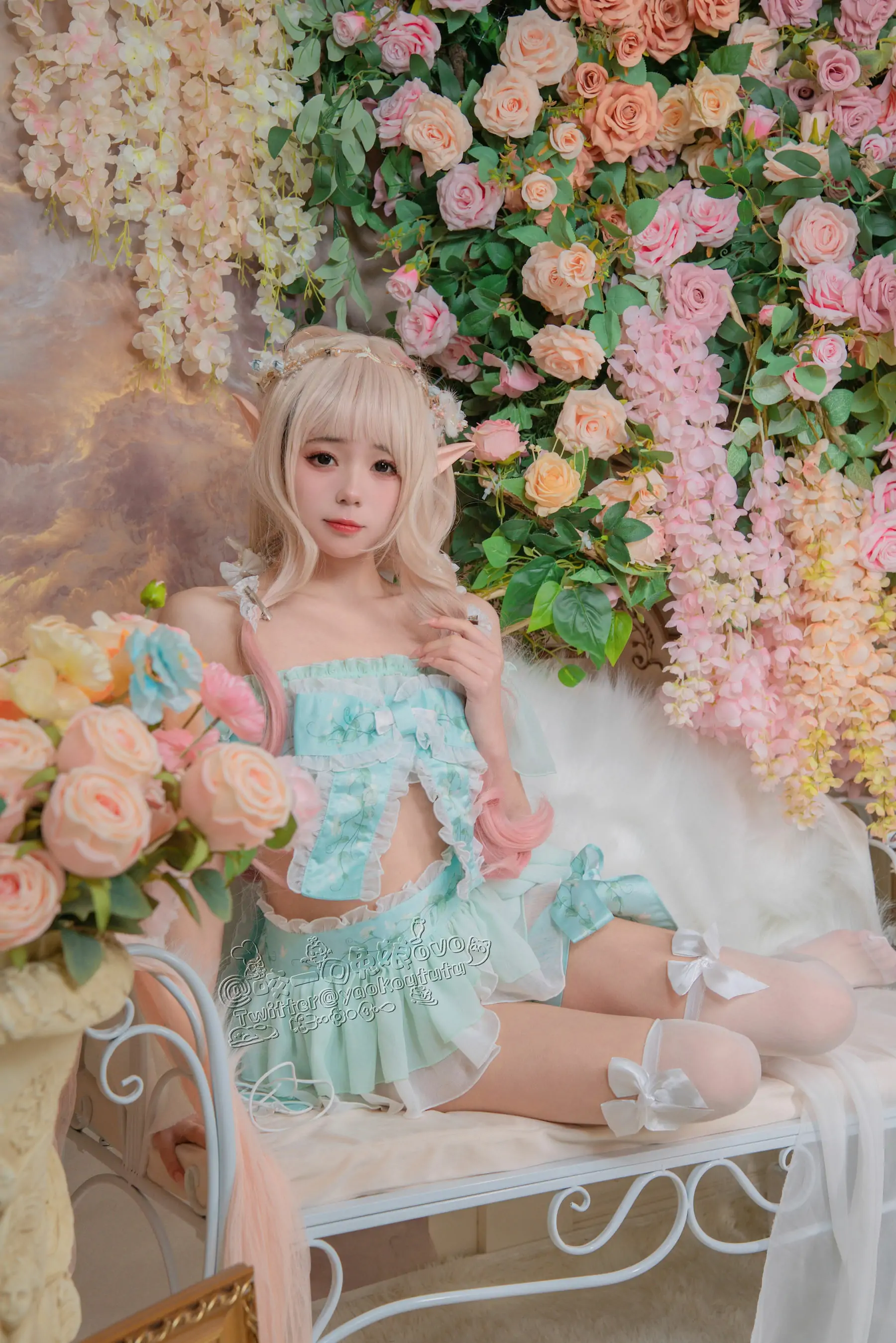 [福利COS] 咬一口兔娘 - 豌豆公主的秘密花房