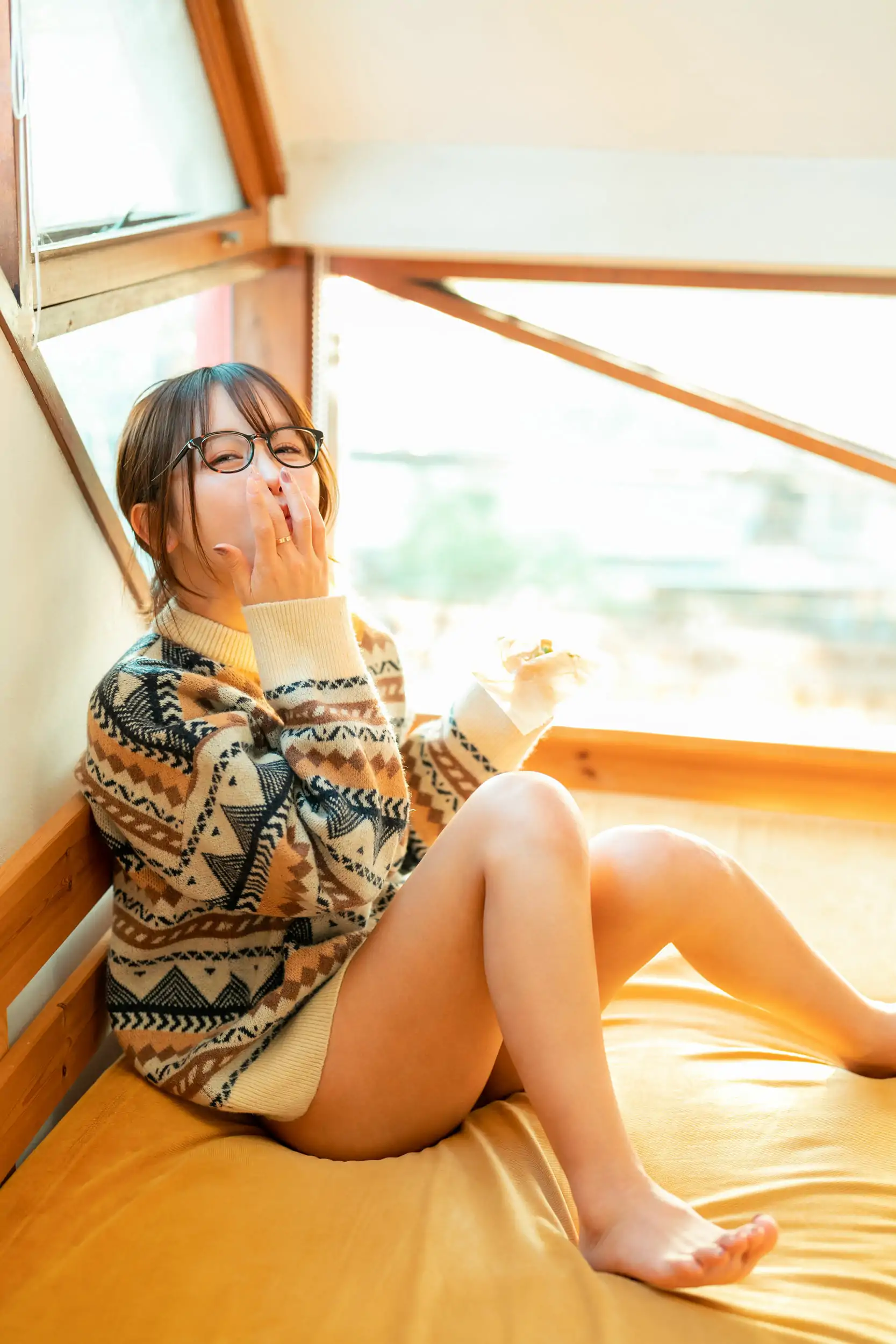 いくみ – (193iKkyu3) [Fantia] 2023年03月 Warm and Fluffy Knit Teasing