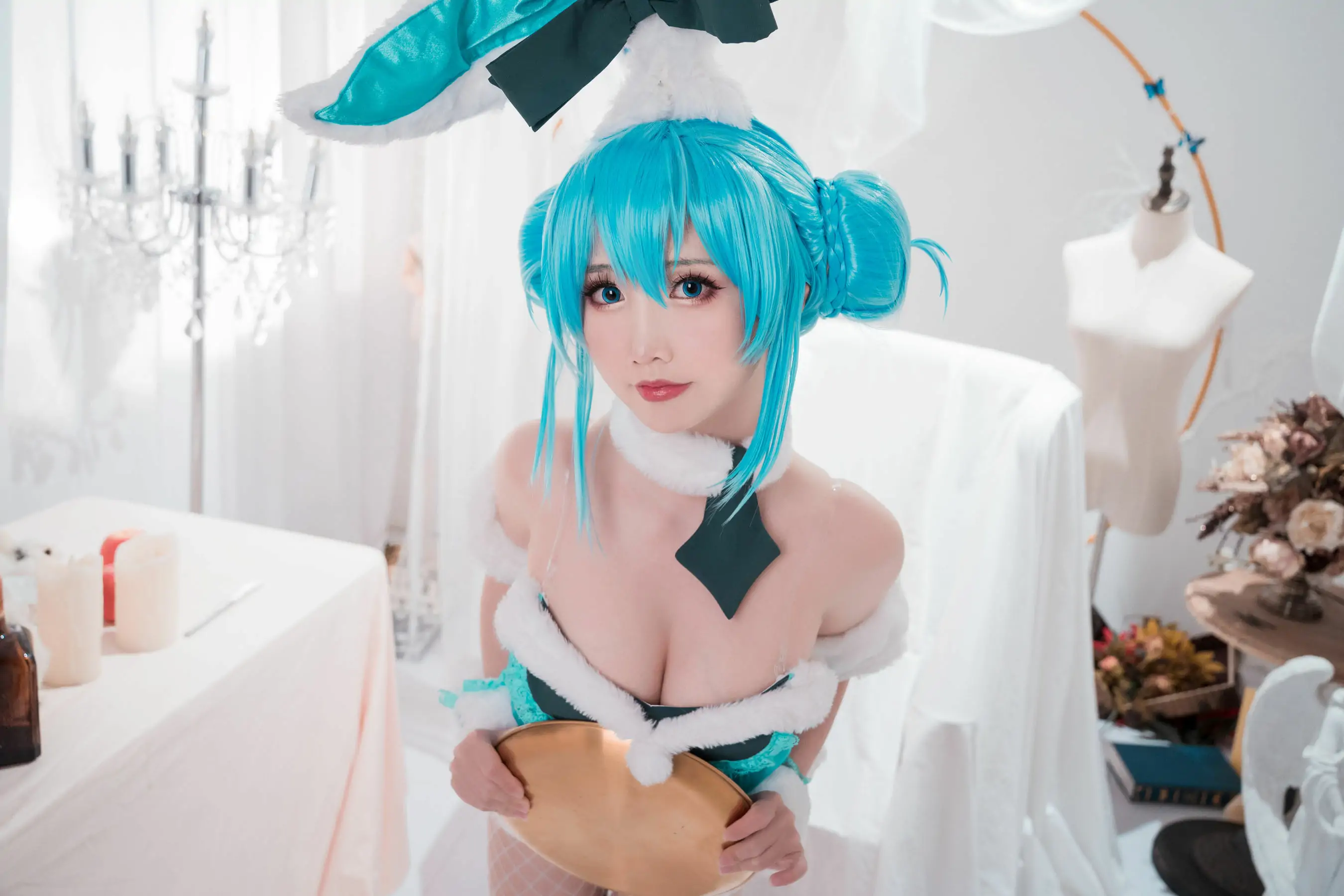 [网红COSER] 可爱人气Coser面饼仙儿 - 初音兔女郎