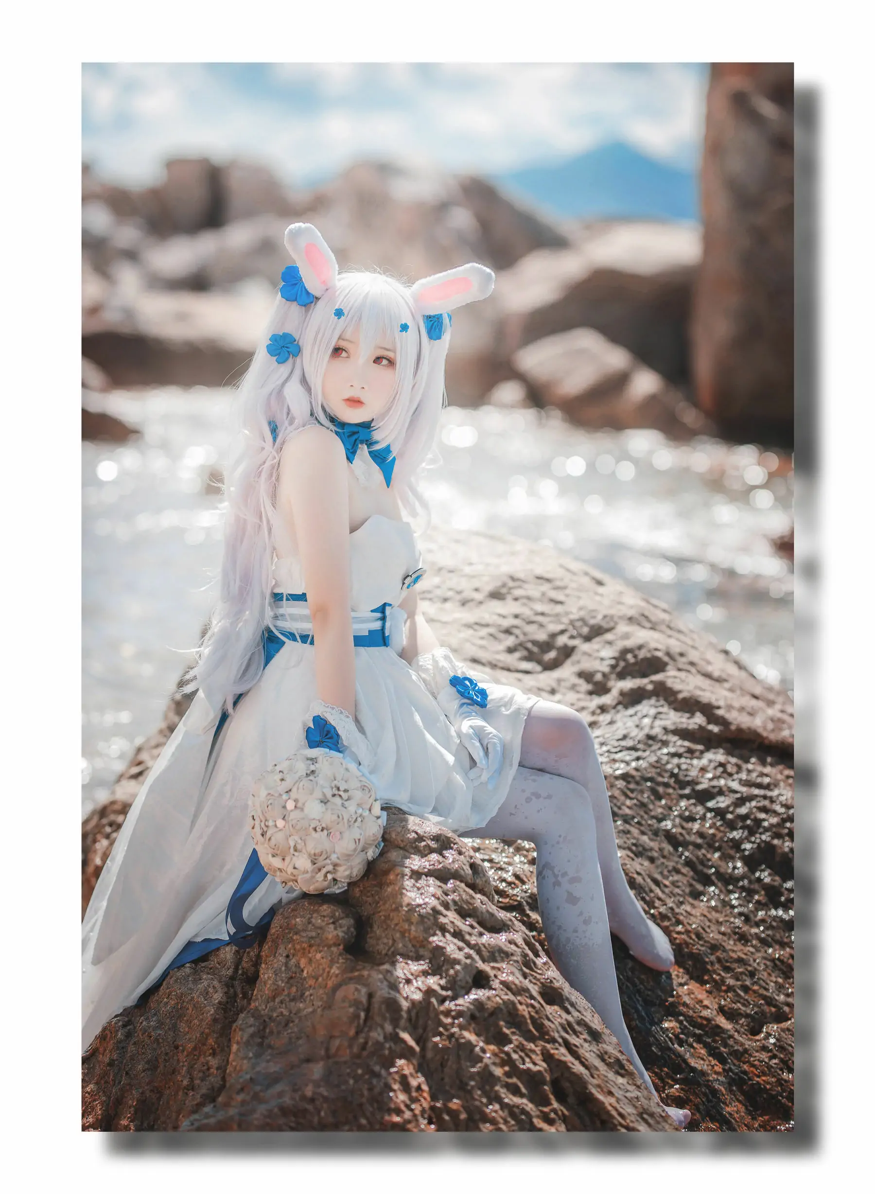 [网红COSER] 可爱人气Coser面饼仙儿 - 拉菲婚纱