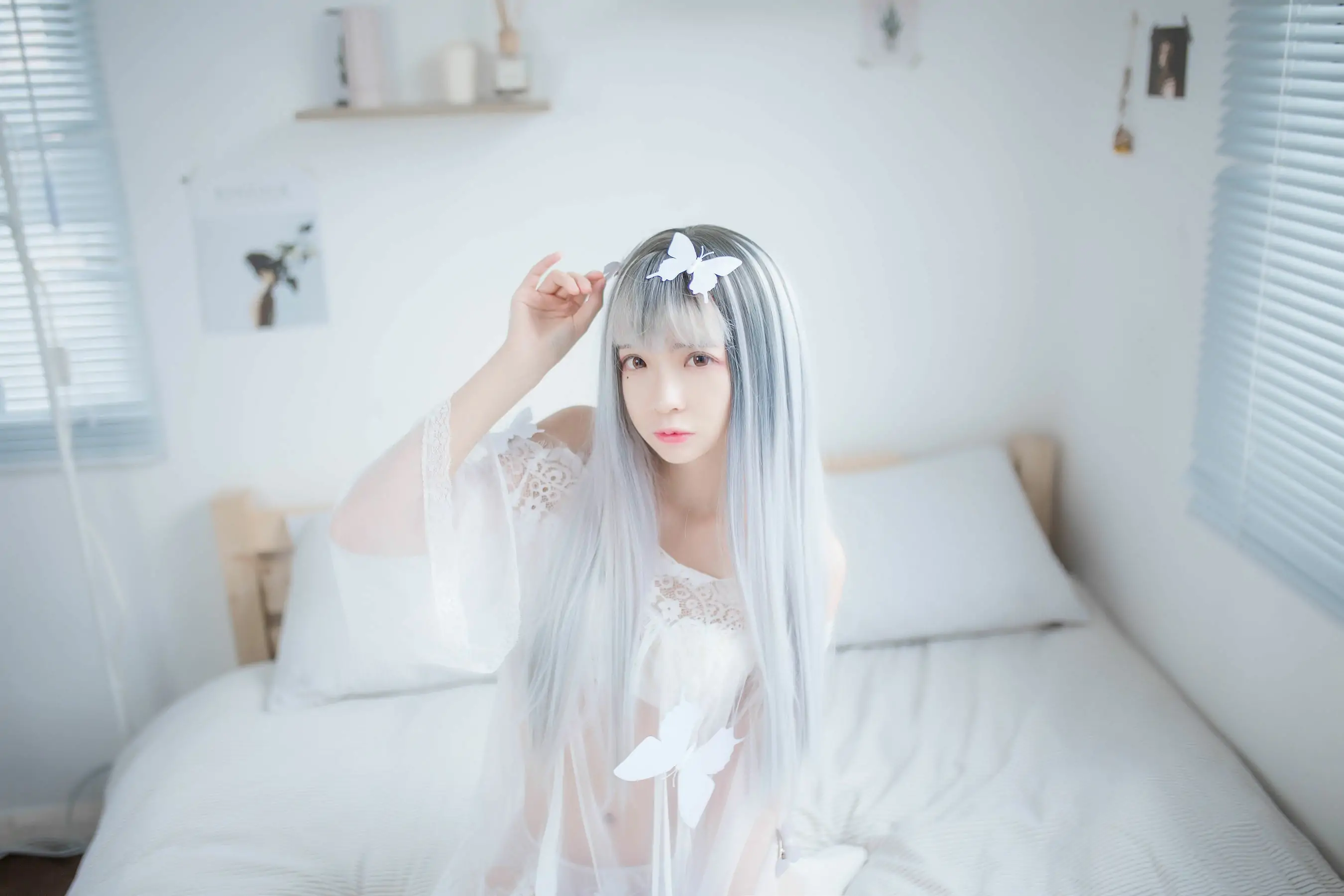 [网红COSER] 疯猫ss - 透明白纱