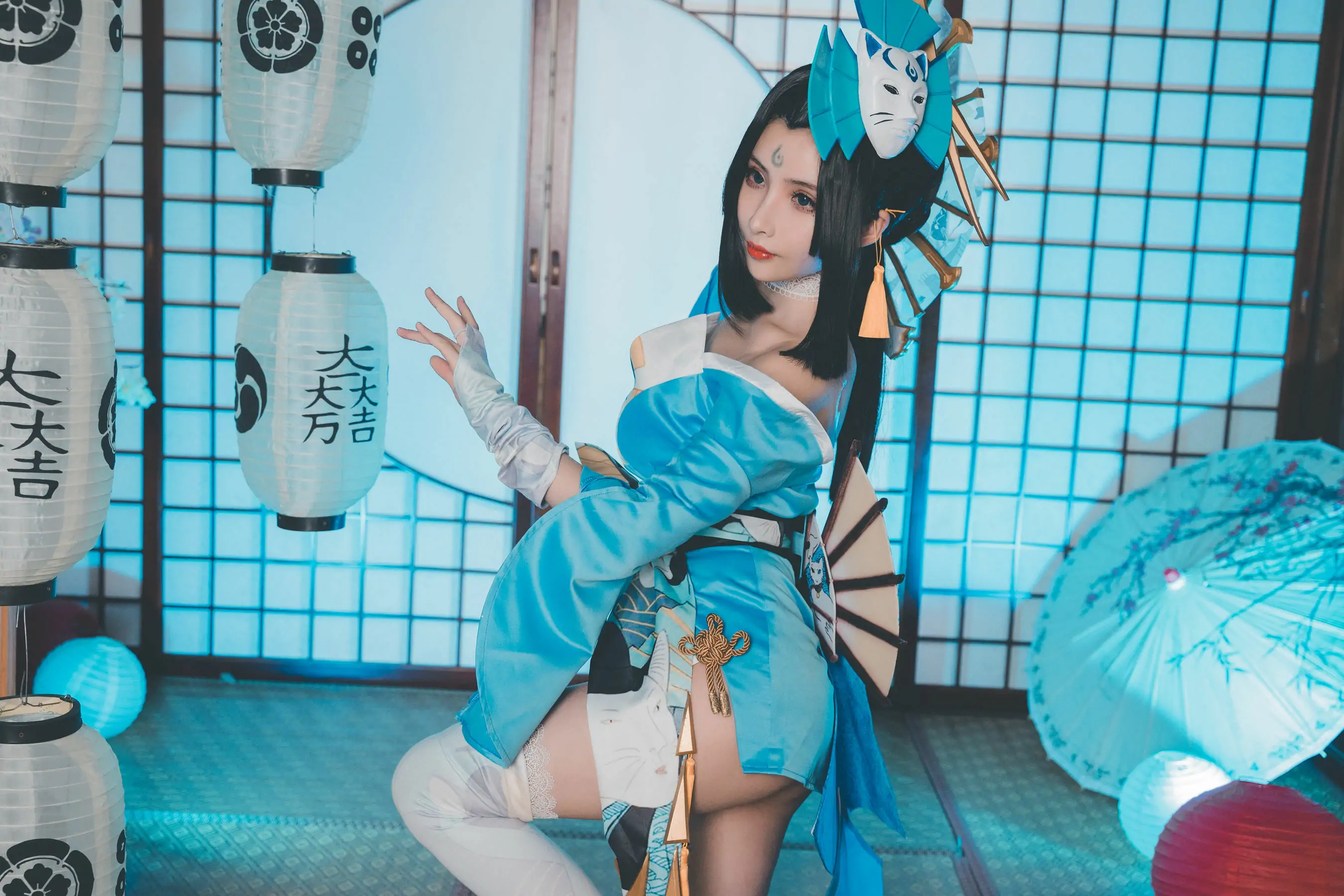 [网红COSER] COS福利rioko凉凉子 - 不知火舞魅语