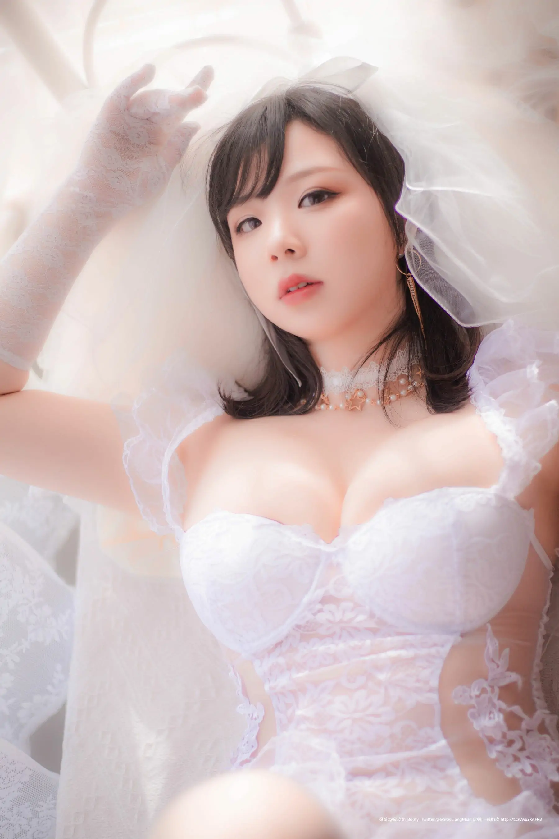 [Cosplay写真] 皮皮奶可可爱了啦 - 朦胧婚纱