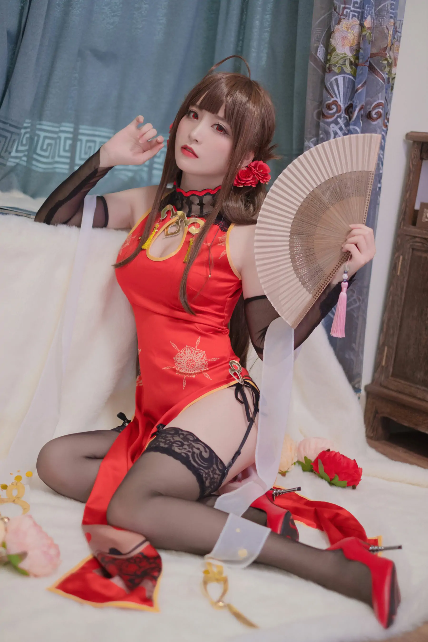 [Cosplay写真] Coser星野saori - DSR-50 红牡丹