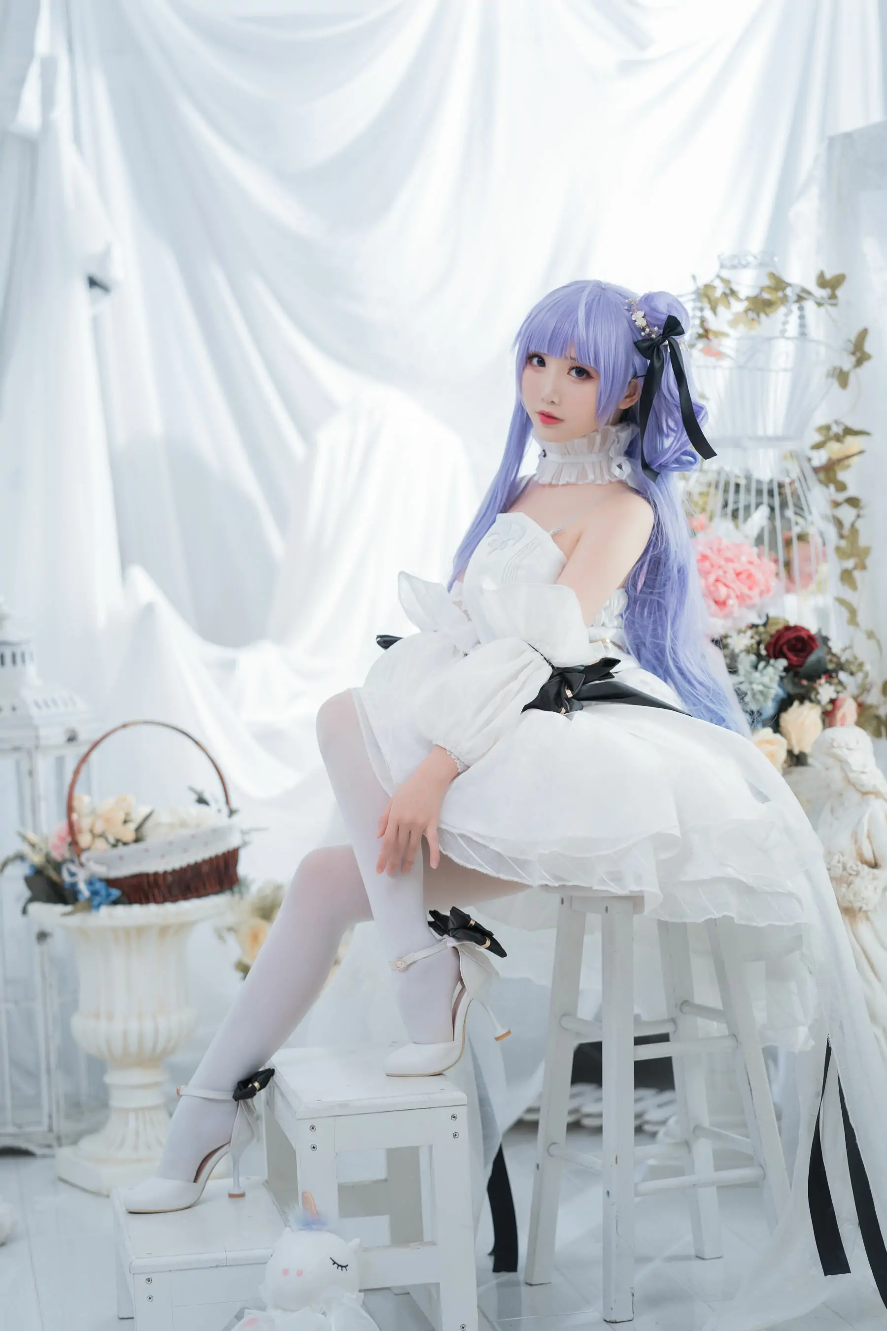 [Cosplay写真] 可爱人气Coser面饼仙儿 - 独角兽婚纱