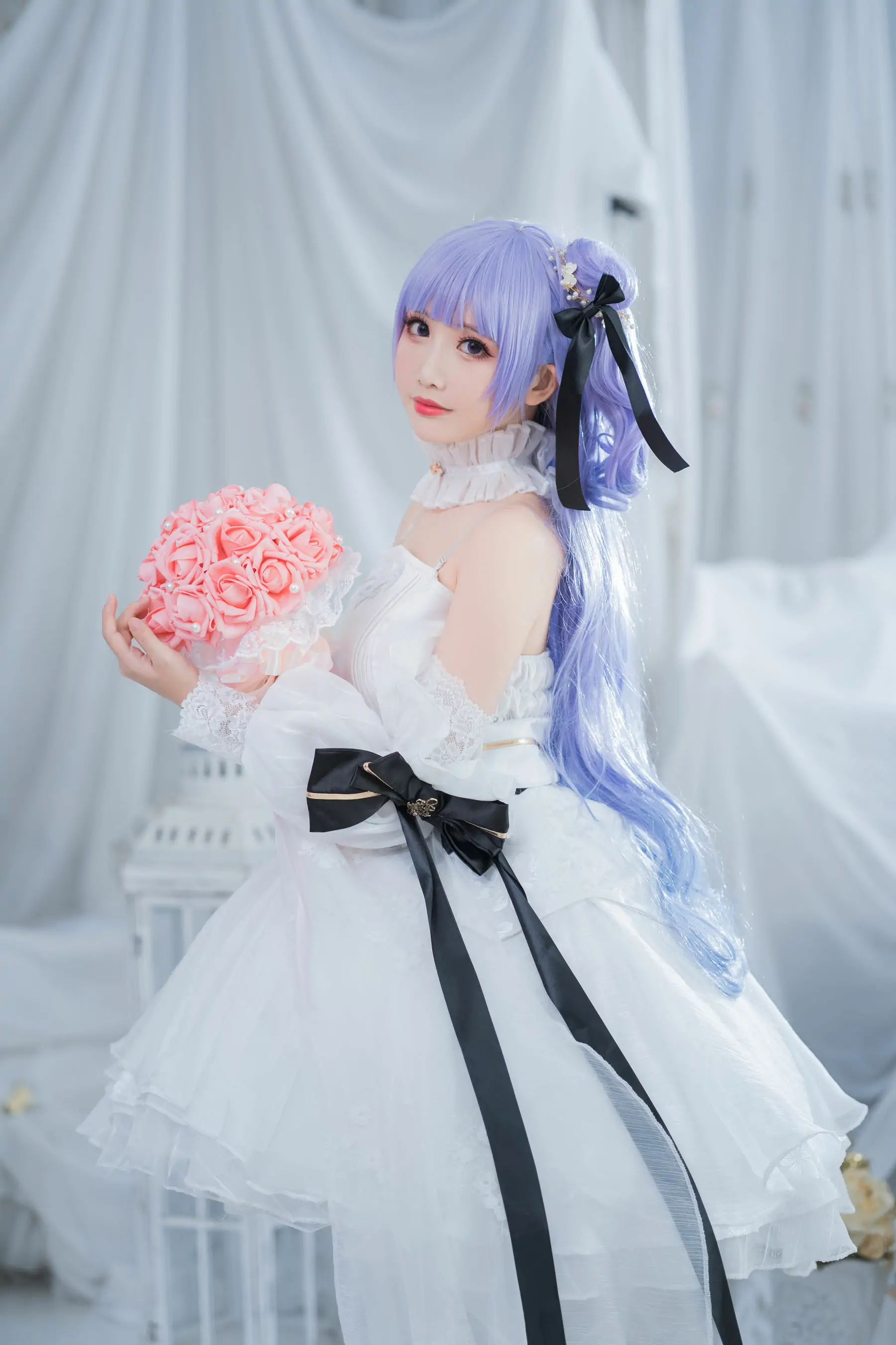 [Cosplay写真] 可爱人气Coser面饼仙儿 - 独角兽婚纱