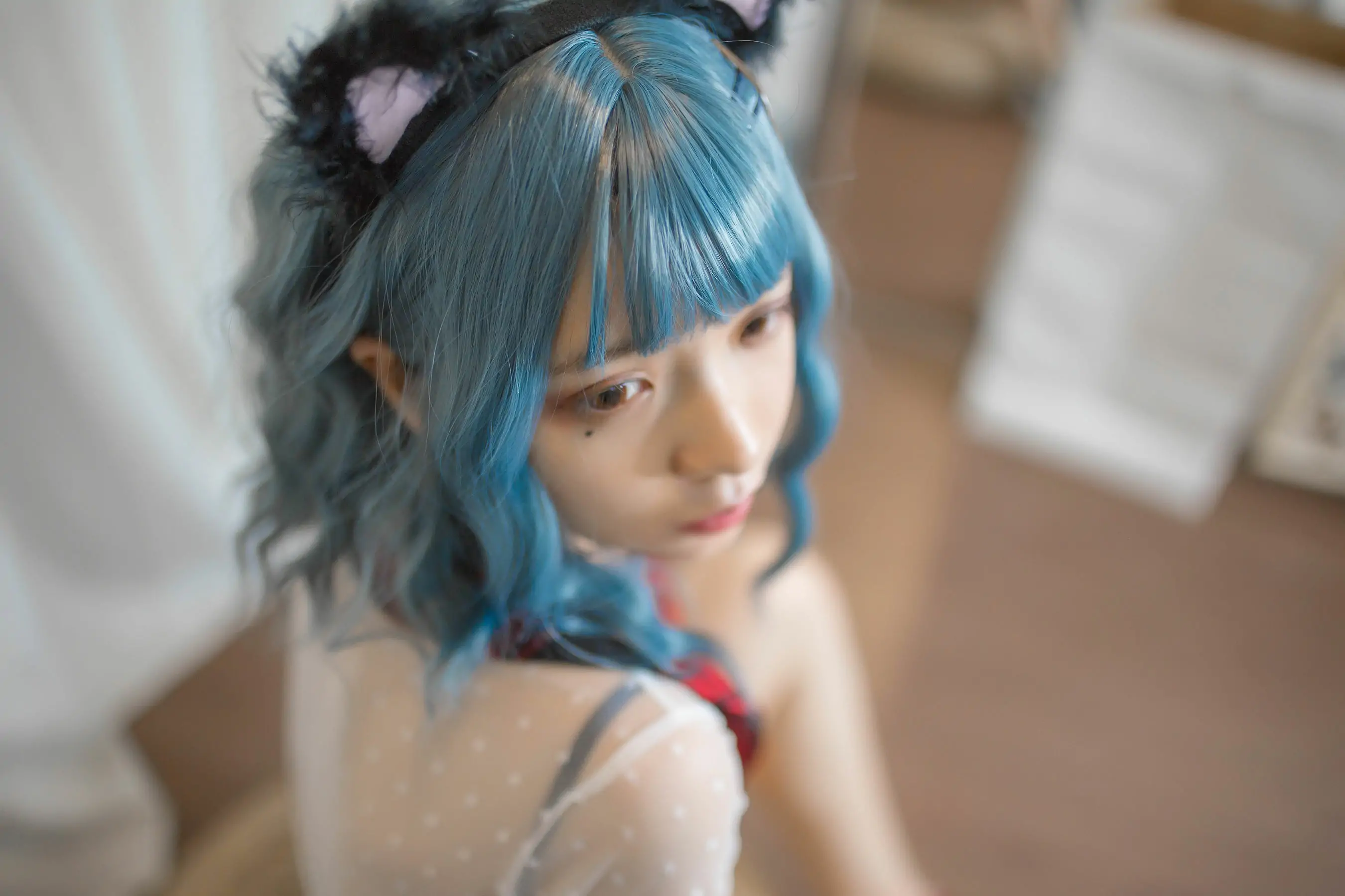 [Cosplay写真] 疯猫ss - 蓝发