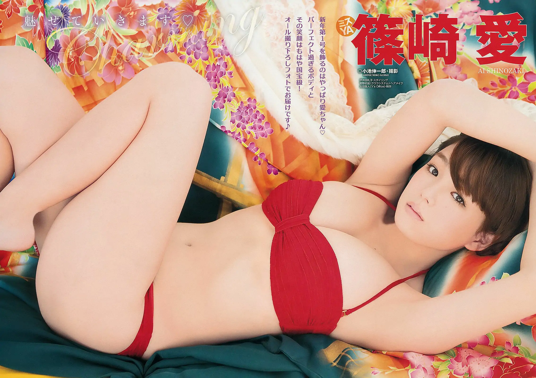 篠崎愛 鈴木ふみ奈 [Young Animal] 2013年No.01 写真杂志