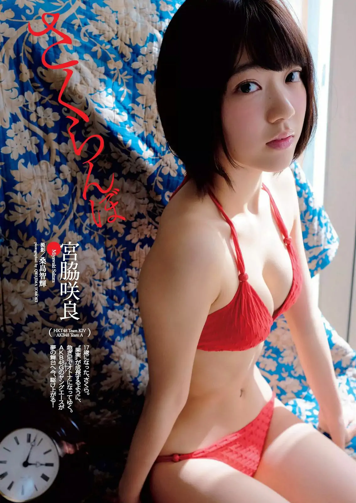 宮脇咲良 熊乃あい 柳ゆり菜 小間千代 英里子 向井地美音 SNH48 仮面女子 [Weekly Playboy] 2015年No.22 写真杂志