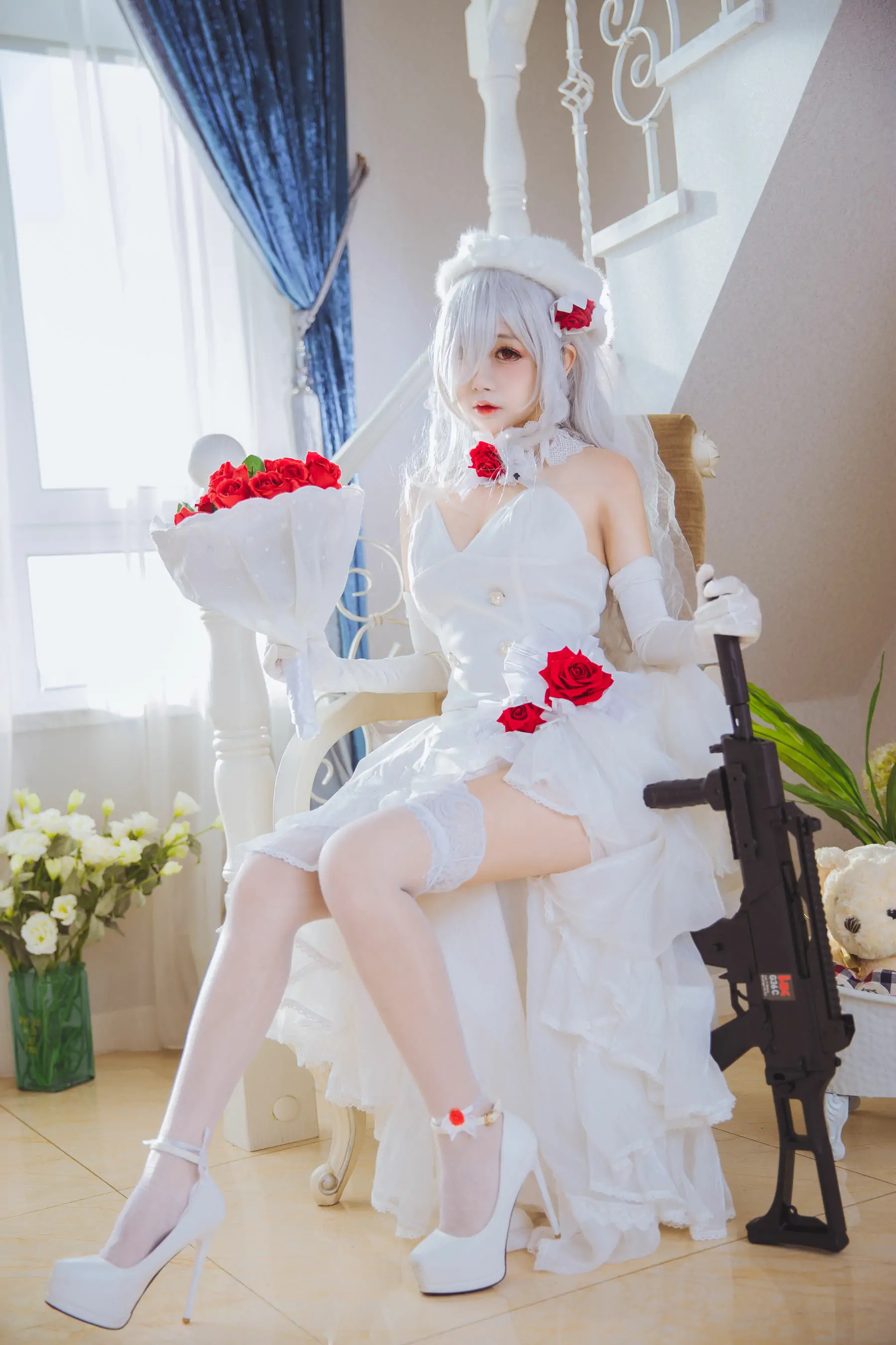 Cosplay日奈娇 g36c 礼服