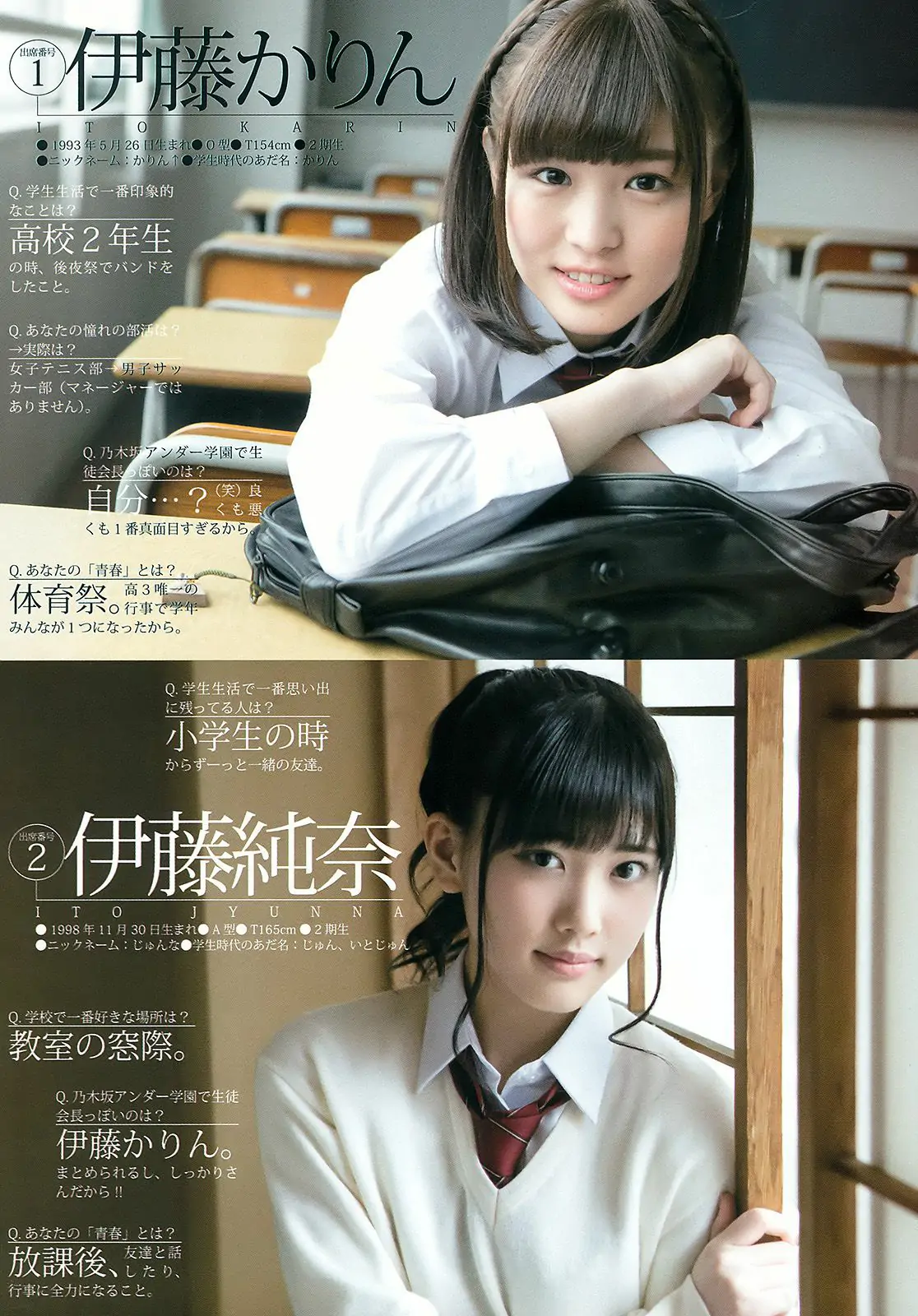 乃木坂46アンダーメンバー《私立乃木坂アンダー学園》 [Weekly Young Jump] 2015年No.19 写真杂志