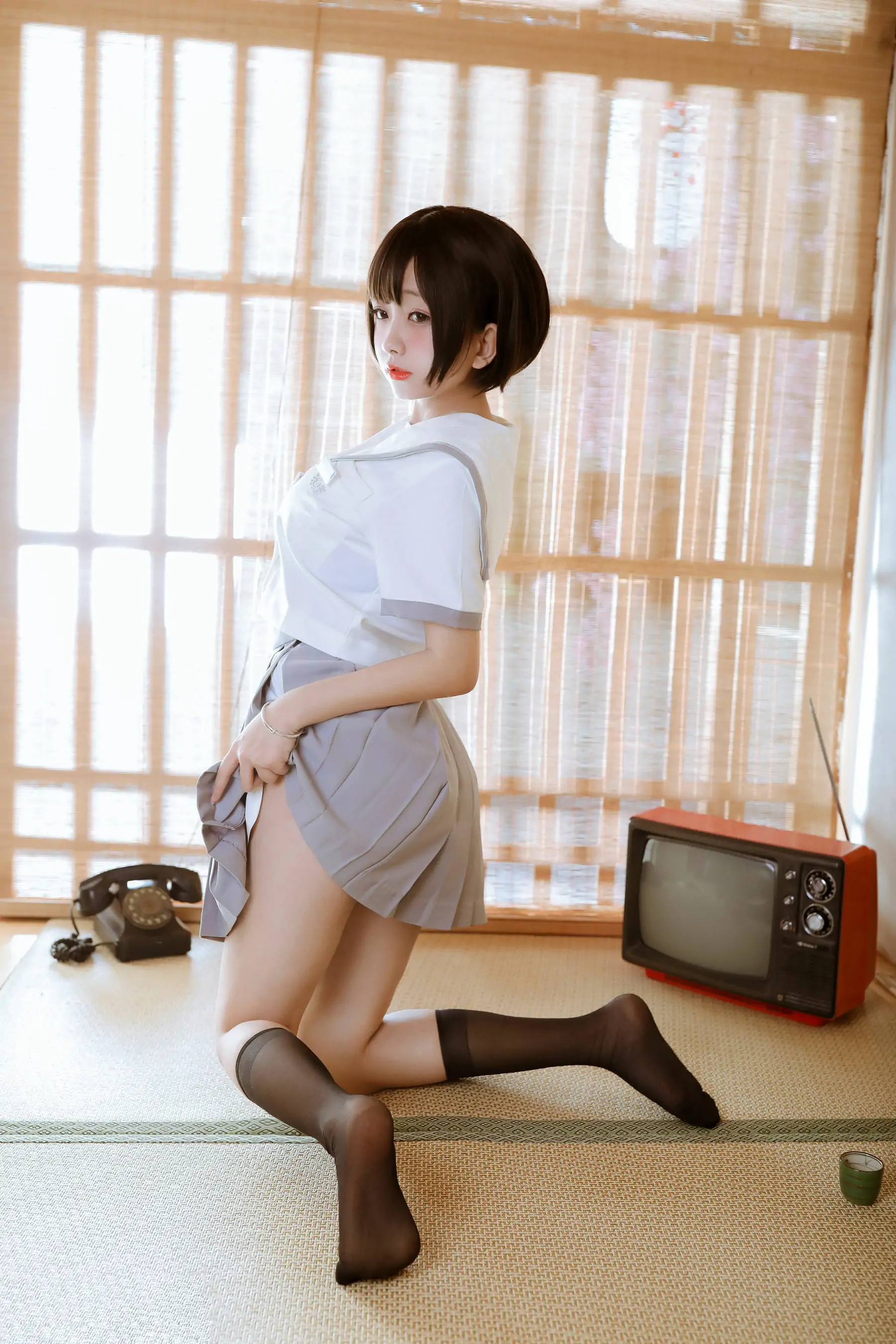 Cosplay日奈娇 和风jk