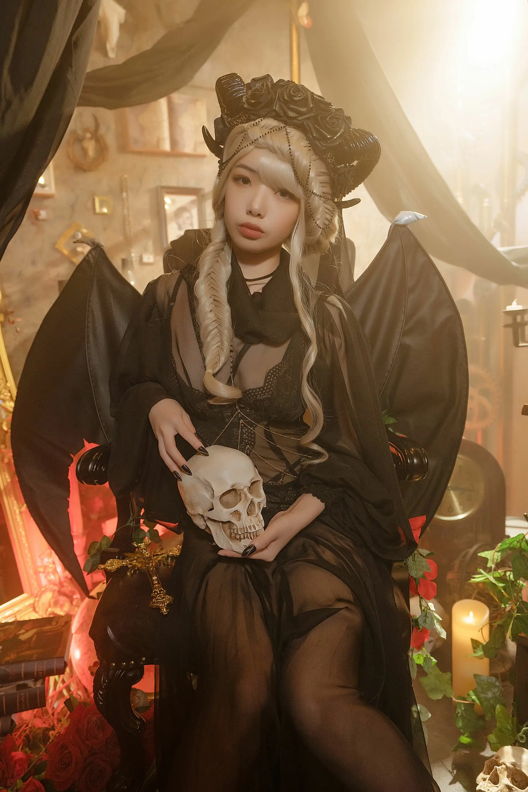 [萝莉COS] 雯妹 - 魅魔 gothic devil