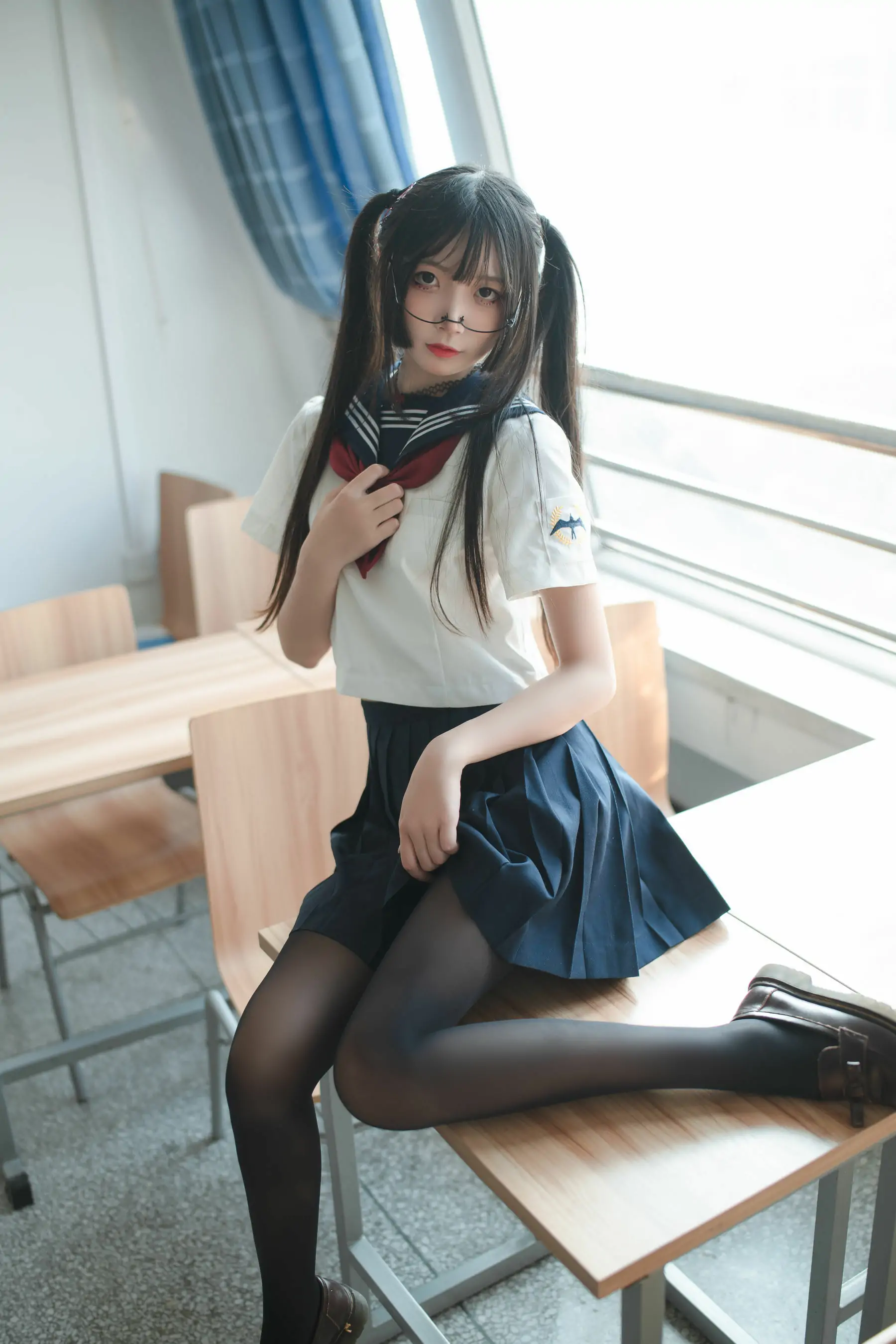 [萝莉COS] 清纯少女五更百鬼 - JK制服