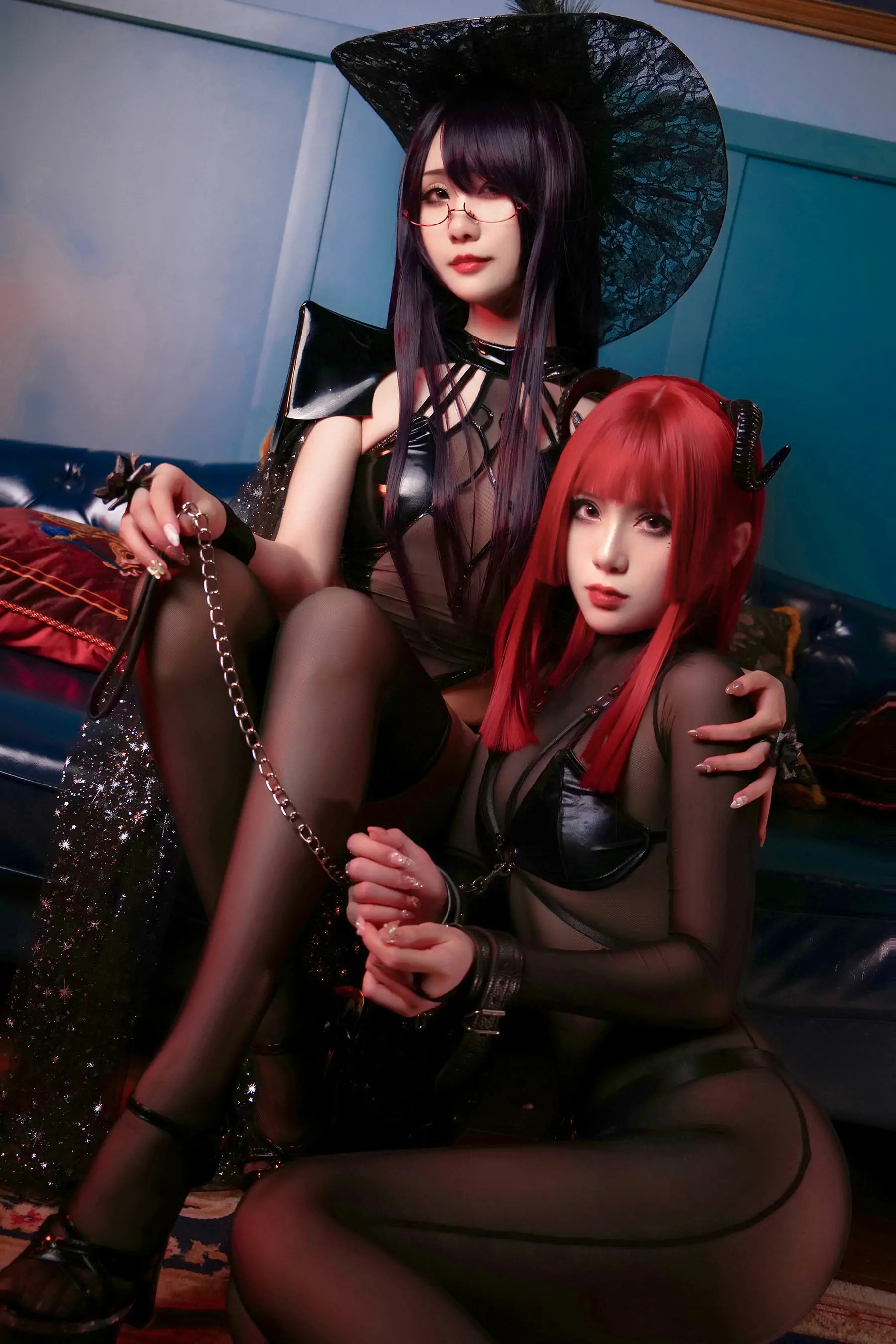 [网红COSER写真] 动漫博主曉美媽&羊大真人 - 魔女集会