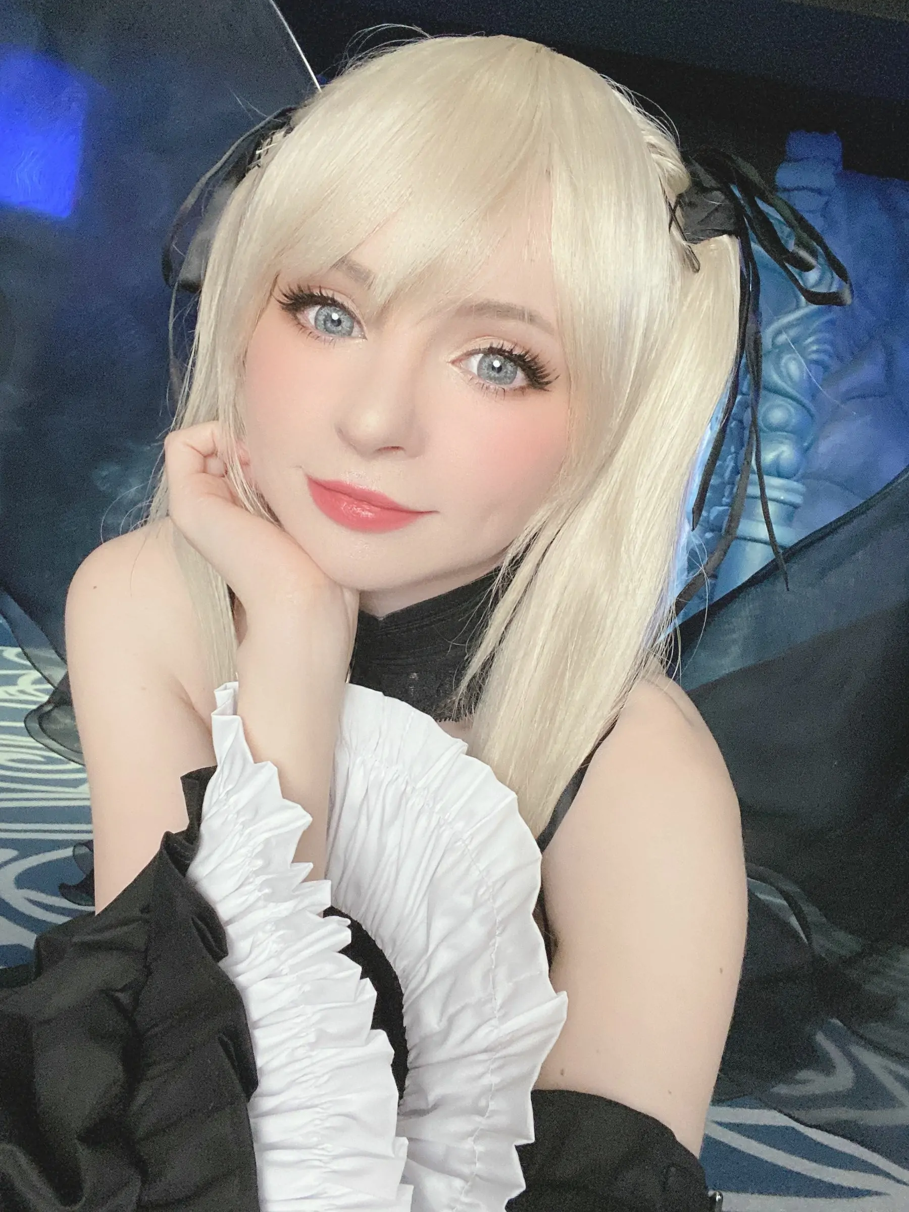 [福利COS] Peach milky - Sakimichan Marie Rose Set