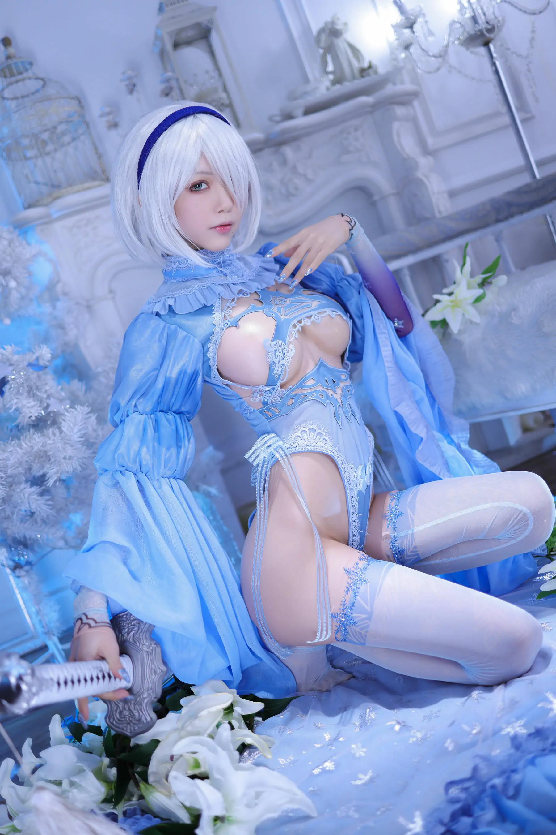 [网红COS] 动漫博主水淼aqua - 冰雪2B-1