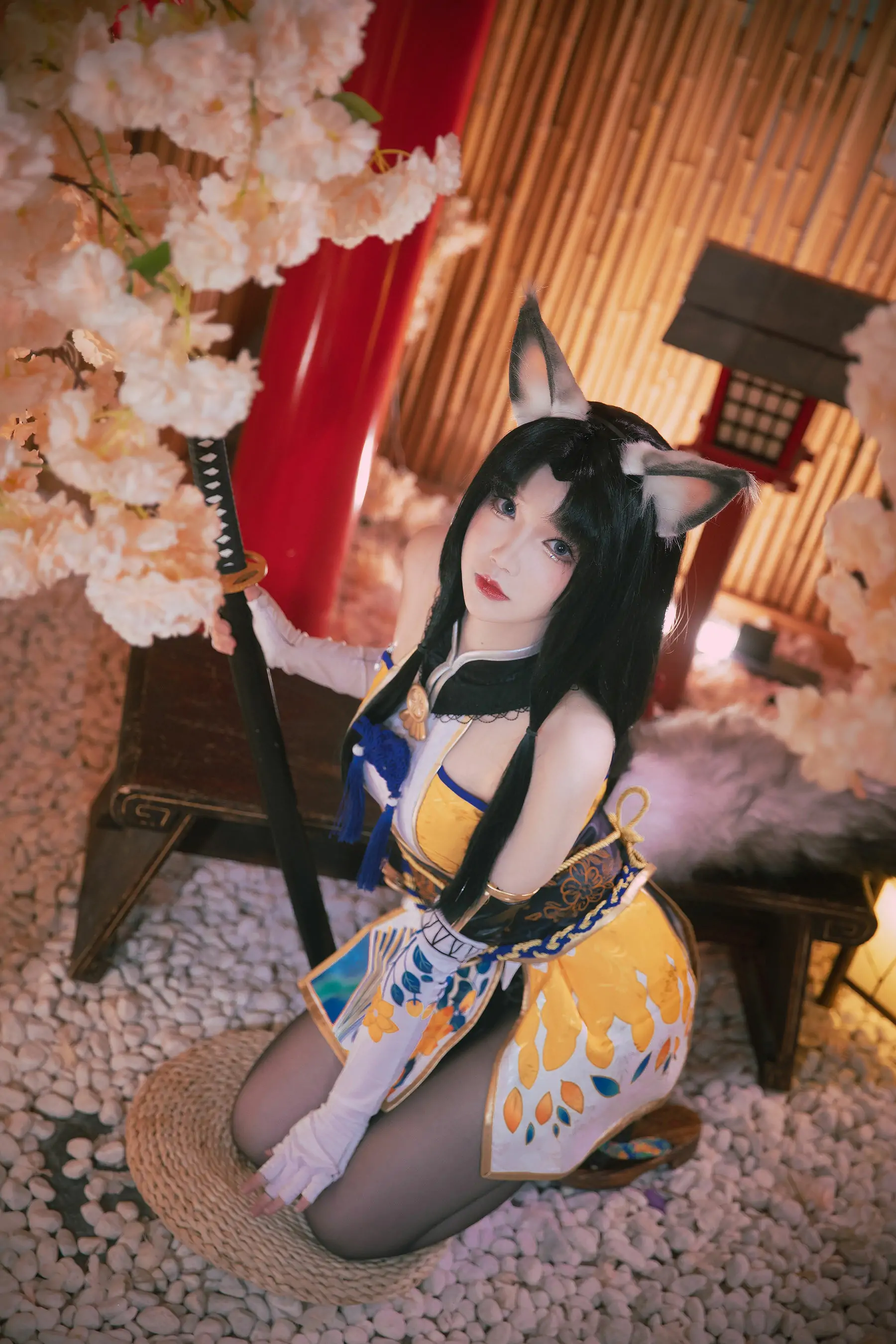 [福利COS] 动漫博主雪晴Astra - 永劫无间 黑丝胡桃