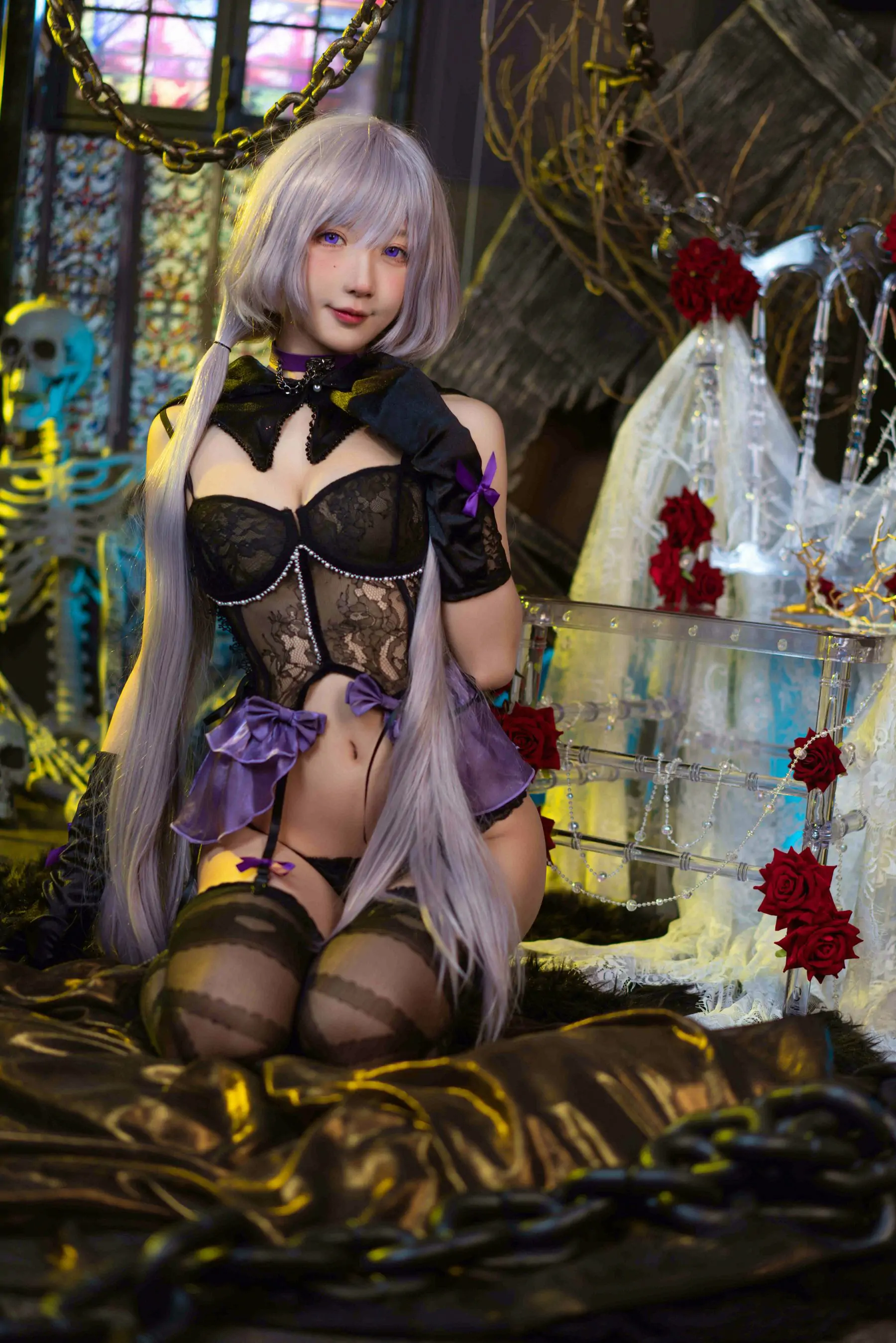 [福利COS] 动漫博主阿包也是兔娘 - 午夜瞌睡魔女